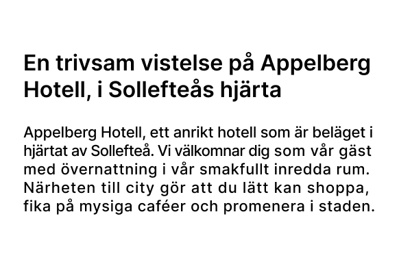 En trivsam vistelse p&aring; Appelberg Hotell, i Sollefte&aring;s hj&auml;rta.png